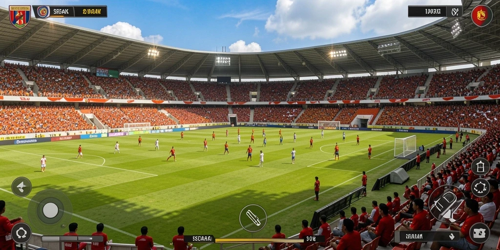 Tampilan awal game yang menarik dan mudah dipahami.