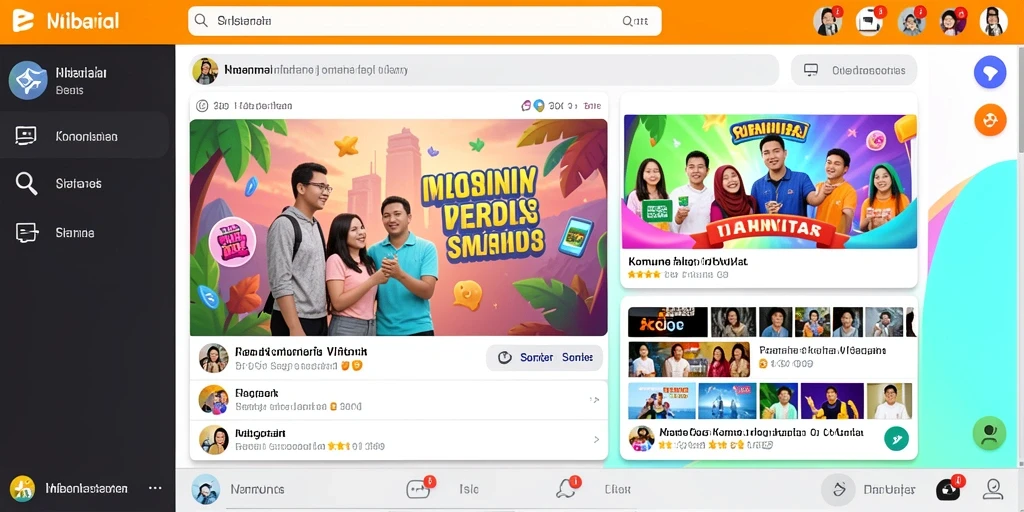 Tampilan awal yang menarik dan mudah dipahami.
