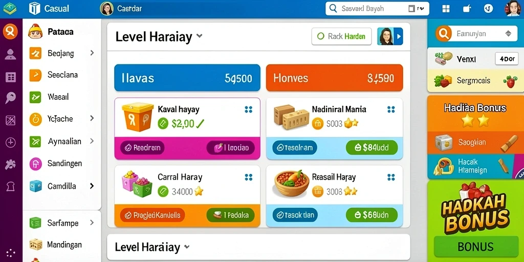 Screenshot menampilkan karakter utama dengan latar belakang yang indah.