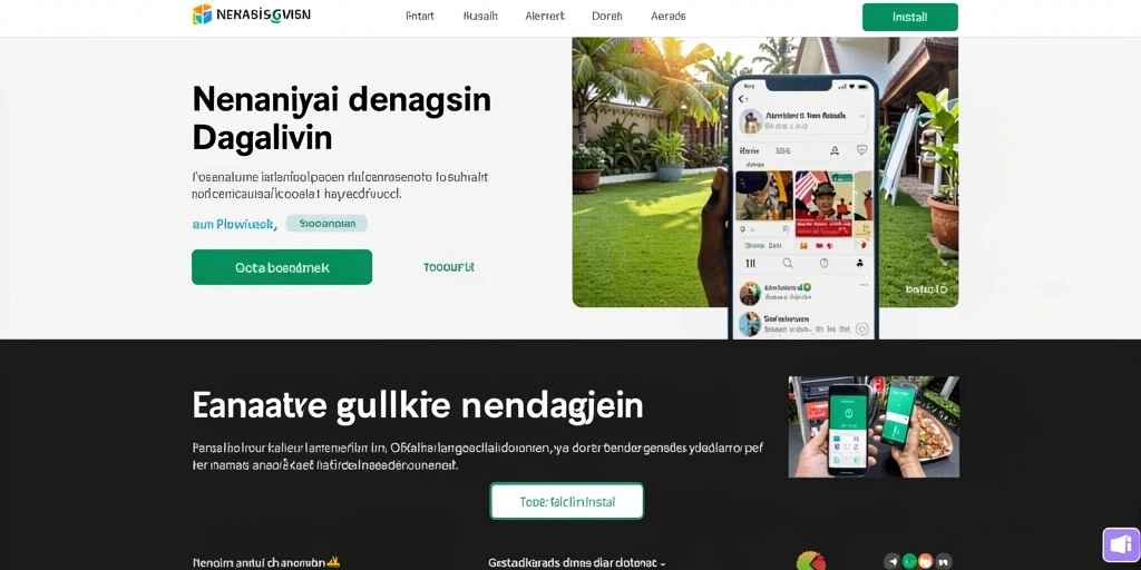 Tampilan awal aplikasinya yang menarik dan mudah digunakan.