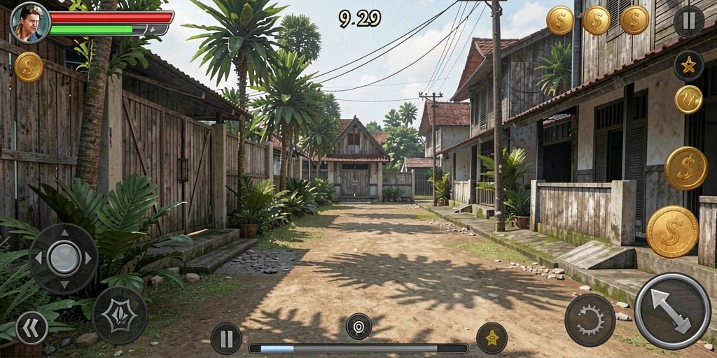 Tampilan awal V21 yang menarik dan user-friendly.