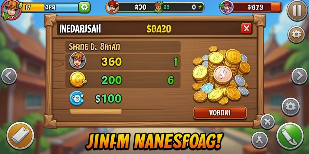Tampilan antarmuka game yang menarik dan intuitif.